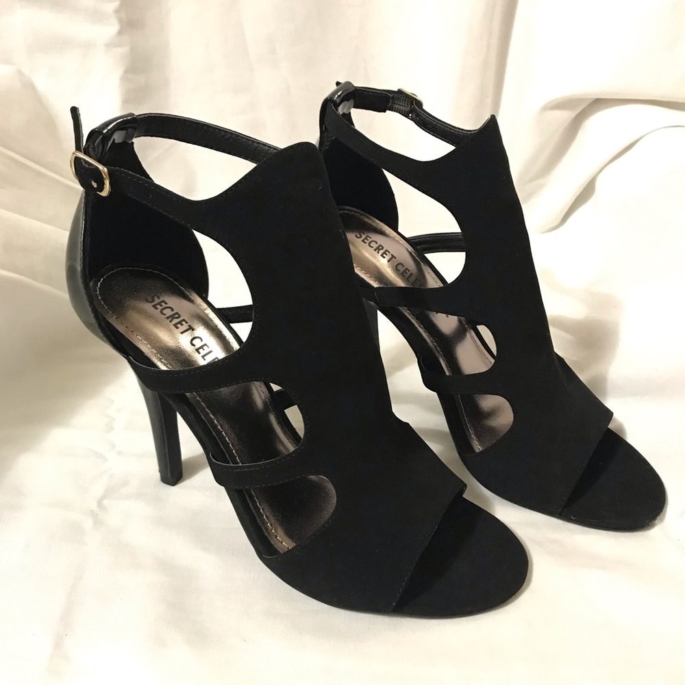 Black heels with ankle strap